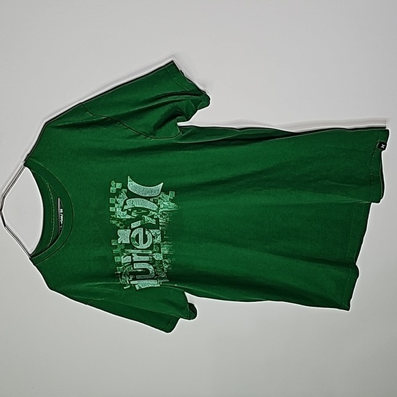 Hurley medium green short sleeve shirt - Picture 2 of 5